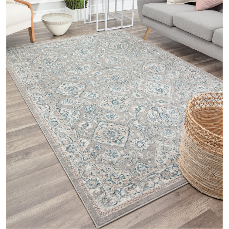 World Menagerie Lemont Oriental Blue Area Rug & Reviews Wayfair